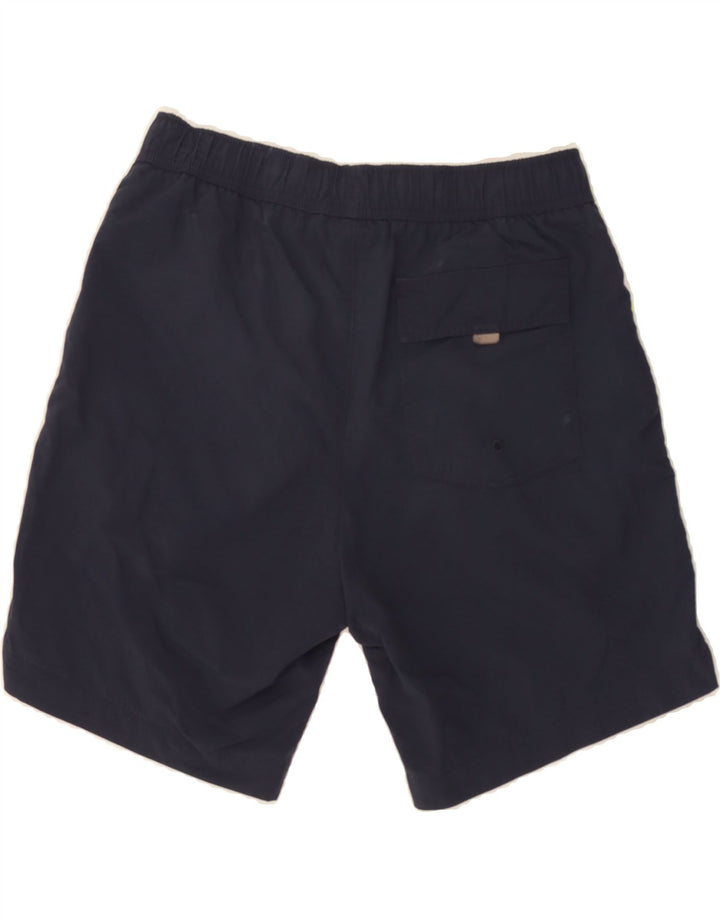 CHAMPION Mens Graphic Sport Shorts Small  Navy Blue Polyester Vintage Champion and Second-Hand Champion from Messina Hembry 