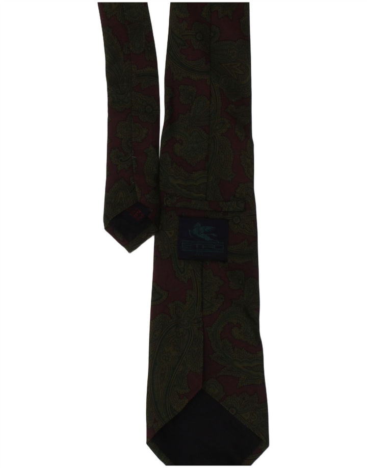 Etro Herren-Krawatte, Einheitsgröße, Khaki, Paisley-Seide
