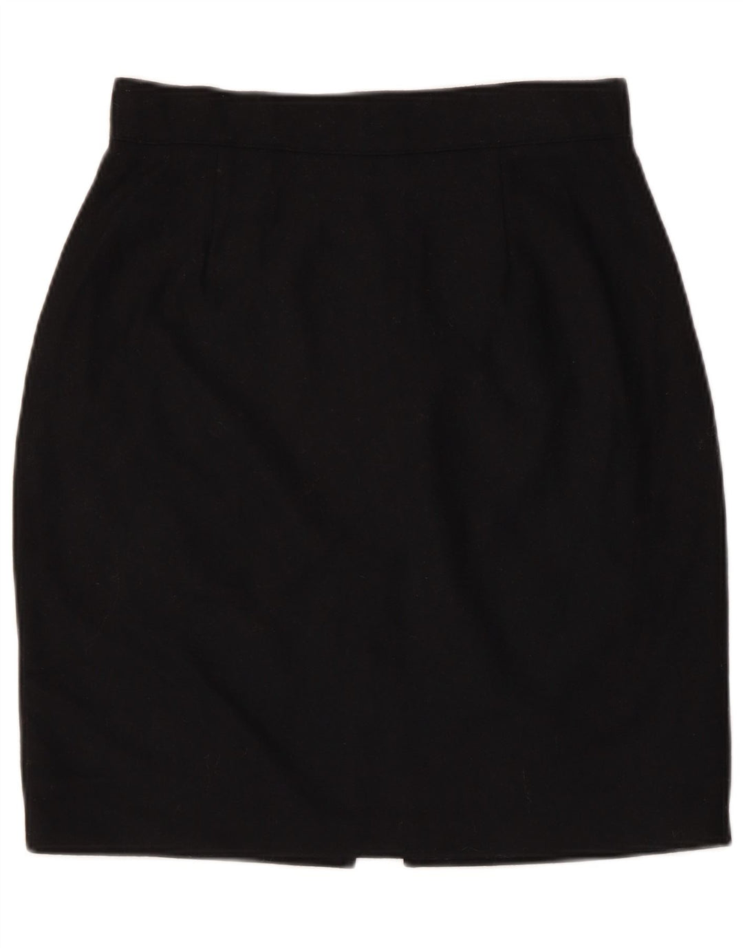 Benetton Damen Bleistiftrock IT 44 Medium W28 Schwarz Acetat