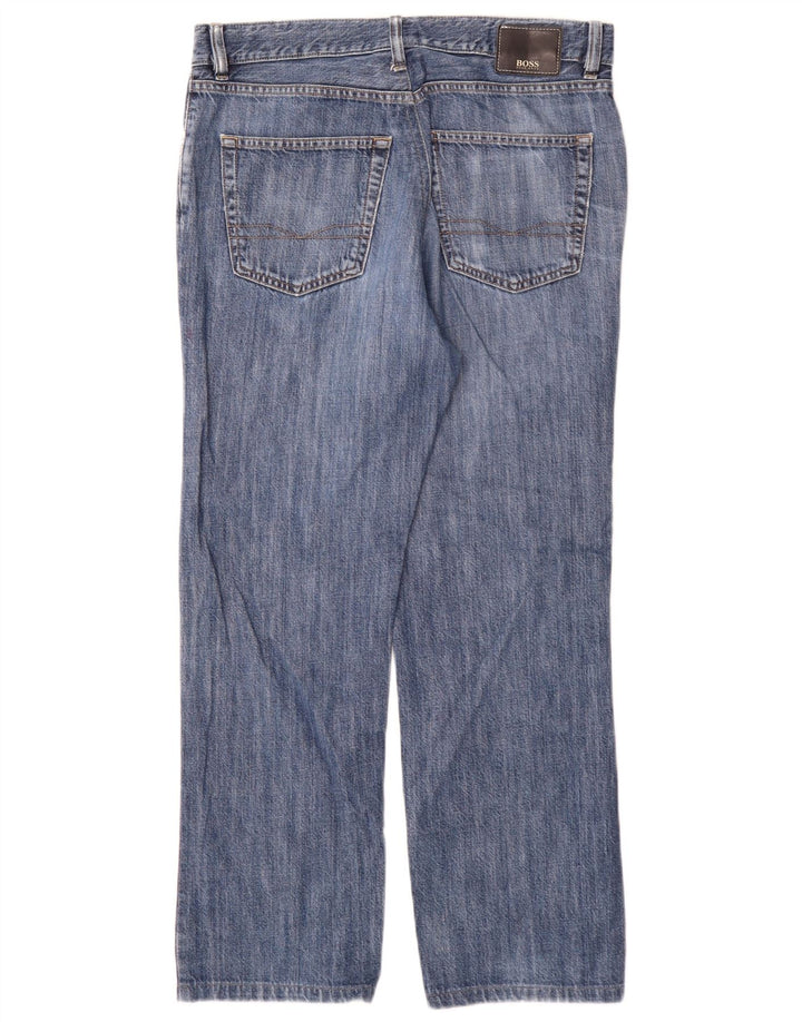 Hugo Boss Herren Straight Jeans W32 L29 Blau