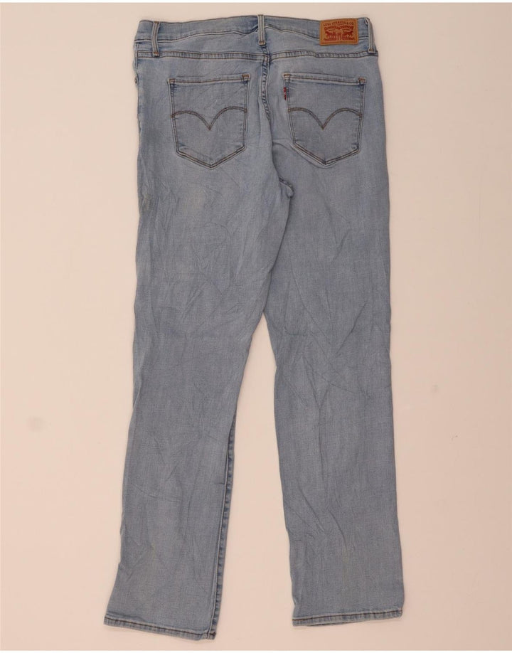 Levi's Damen 314 Shaping Straight Jeans W32 L30 Blaue Baumwolle