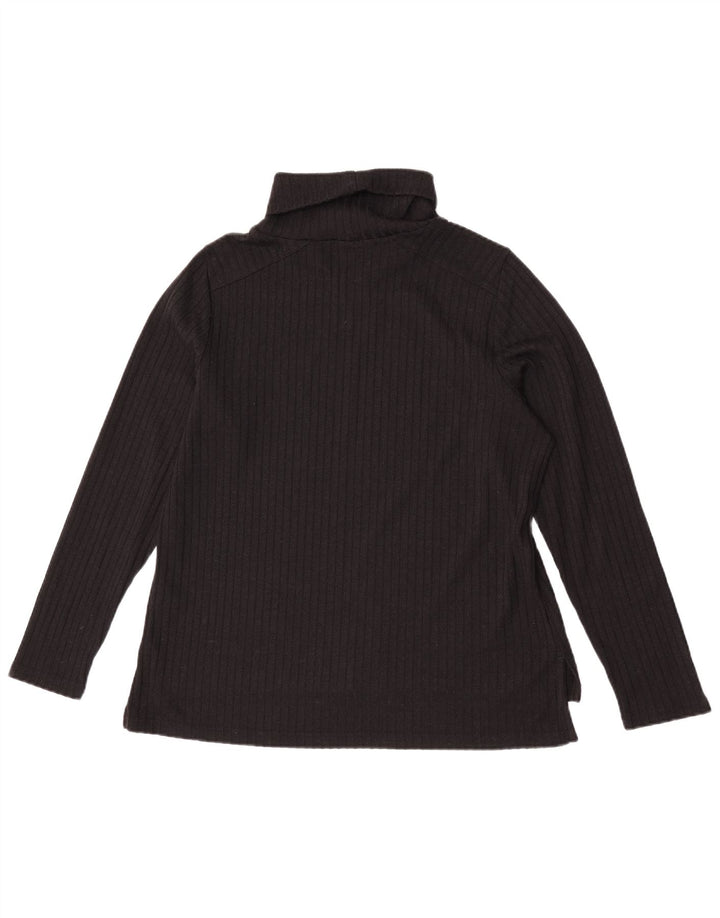 Marks & Spencer Damen Rollkragenpullover, UK 18, XL, Schwarz, Polyester
