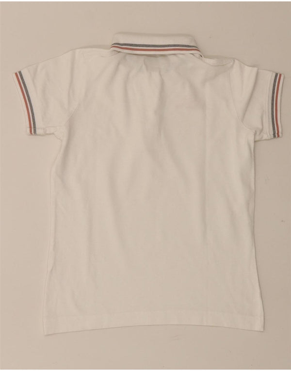 Kappa Damen Poloshirt UK 10 Small Weiße Baumwolle