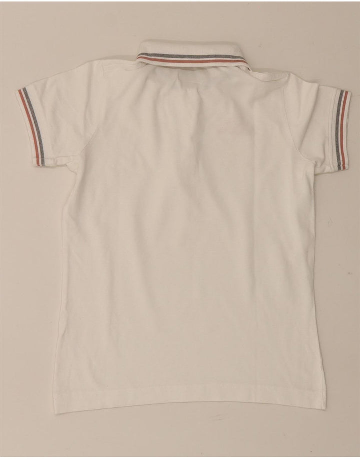 Kappa Damen Poloshirt UK 10 Small Weiße Baumwolle