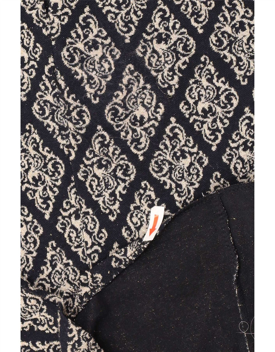 Zara Damen Etuikleid UK 16 Large Schwarz Argyle/Diamant Polyester