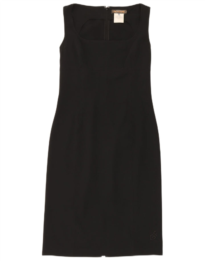 GF Ferre Damen Ärmelloses Etuikleid IT 44 Mittelschwarzes Polyester