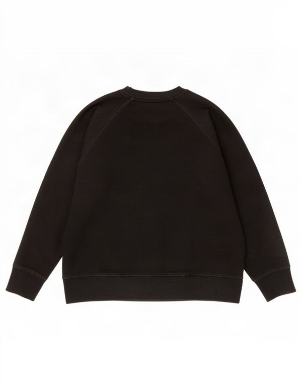 Dkny Womens Graphic Sweatshirt Pullover UK 14 Mittelschwarze Baumwolle