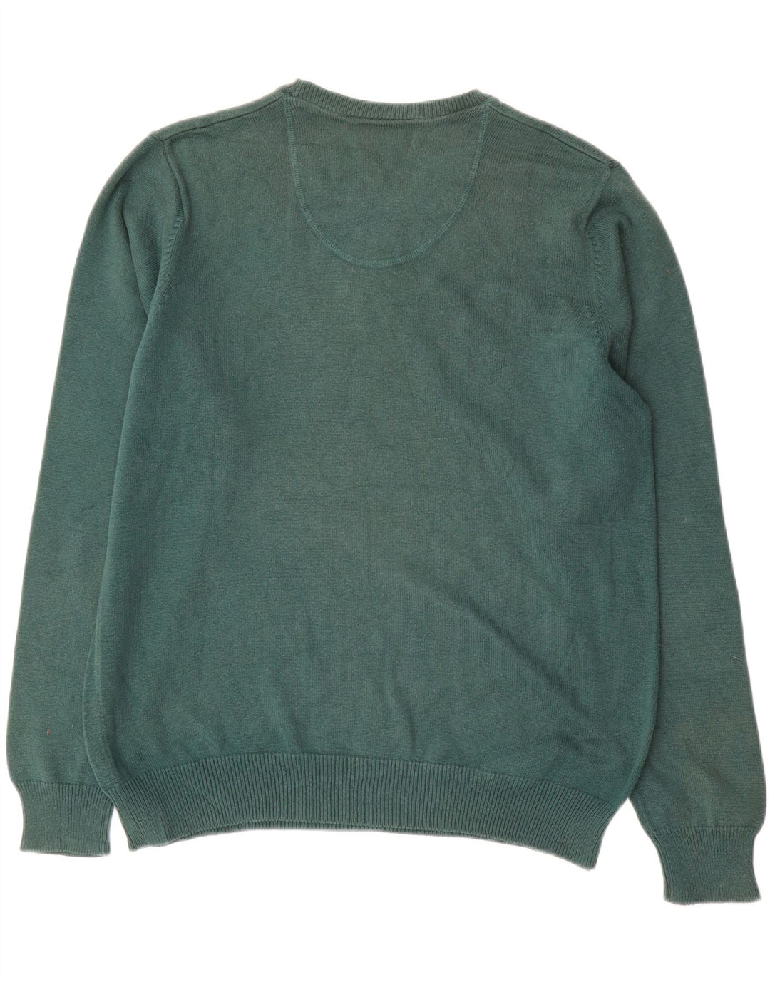 Marks & Spencer Herren Blauer Harbor-Pullover mit Rundhalsausschnitt Mittelgrün