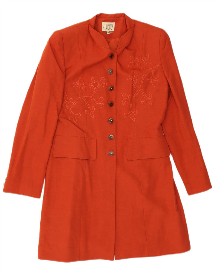 Vestino Due Damenmantel EU 38 Mittelorange Paisley Modal