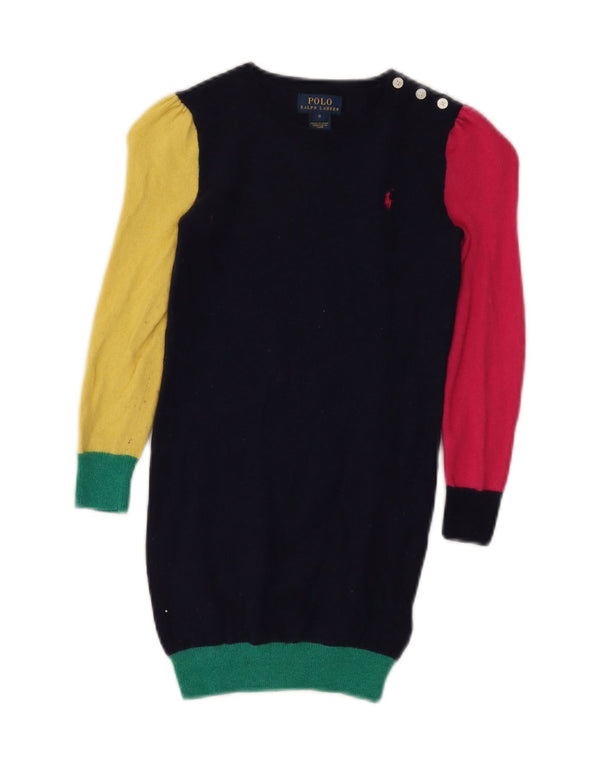 Polo Ralph Lauren Pulloverkleid für Mädchen, 5–6 Jahre, mehrfarbig, Farbblock