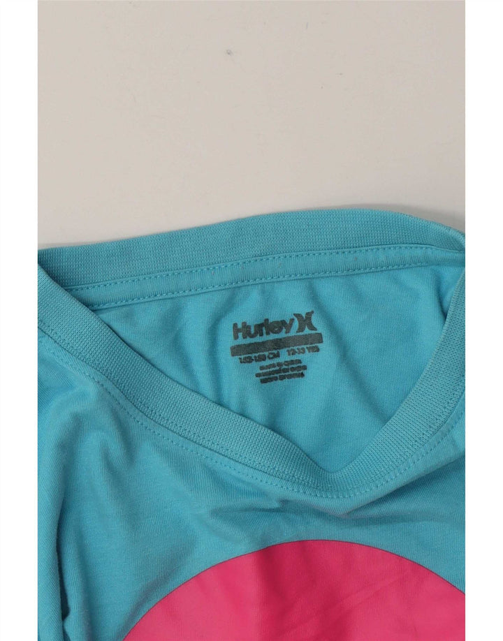Hurley Grafik-T-Shirt für Jungen, Blau, 12–13 Jahre