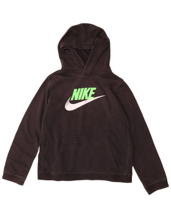 Nike Jungen Graphic Hoodie Pullover 13–14 Jahre XL Schwarz Baumwolle Sport