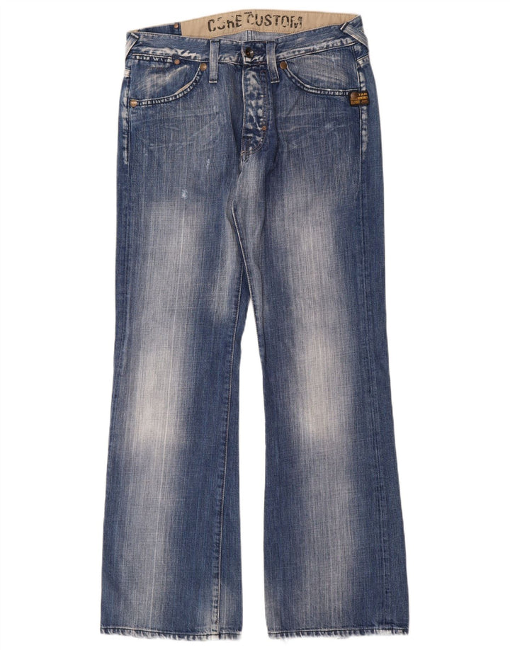 G-Star Herren Bootcut Jeans W33 L34 Blaue Baumwolle