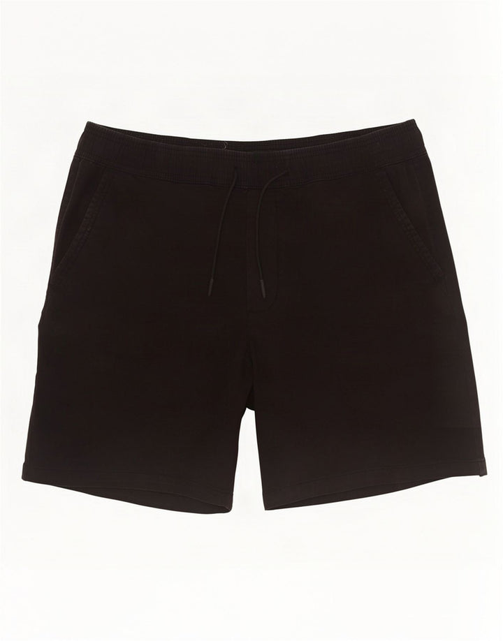 Zara Herren Chinoshorts XL W34 Schwarze Baumwolle