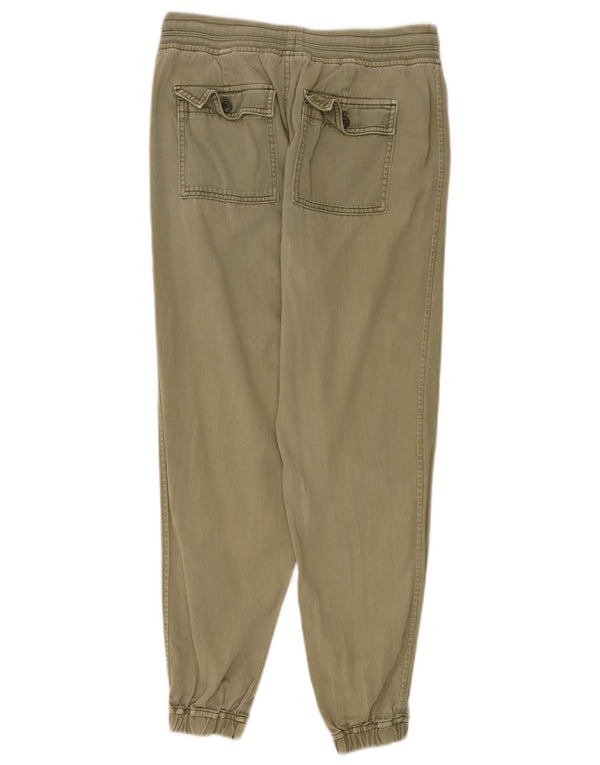 Gap Damen Jogger Chinohose XS W25 L26 Khaki Baumwolle