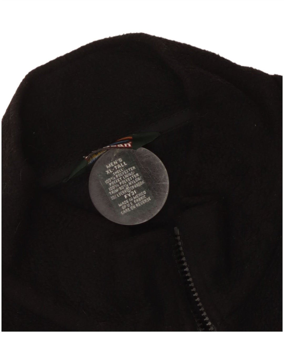 L.L.Bean Herren Fleecejacke UK 42 XL Schwarz Polyester