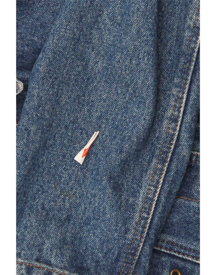 Doringo Womens Crop Denim Jacke UK 10 Small Blaue Baumwolle