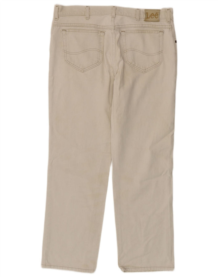 Lee Herren Straight Jeans W34 L30 Weiß