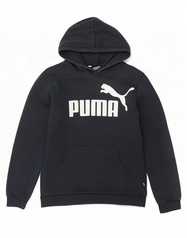Puma Kapuzenpullover mit Grafik für Jungen, 13–14 Jahre, schwarze Baumwolle