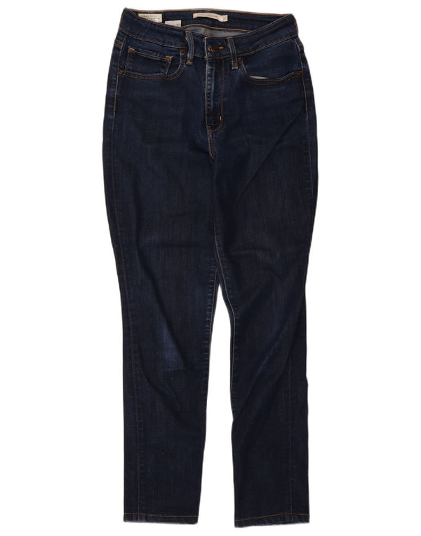 Levi's Damen 721 High Rise Skinny Jeans W27 L30 Marineblaues Lyocell
