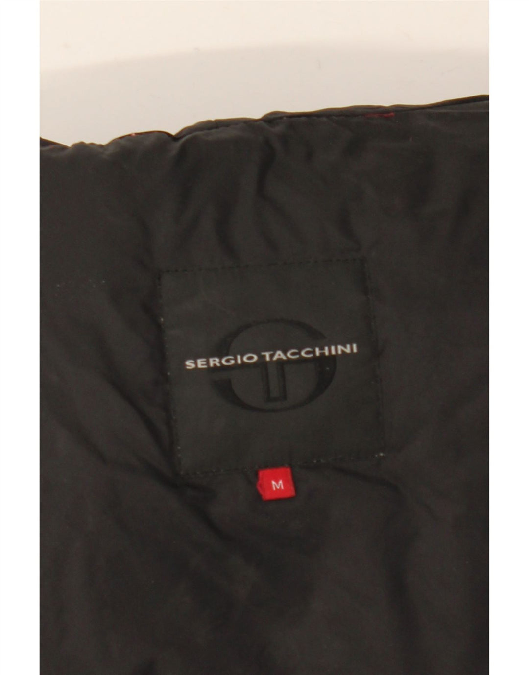 Sergio Tacchini Damen Wattierter Mantel UK 14 Mittelschwarzes Nylon