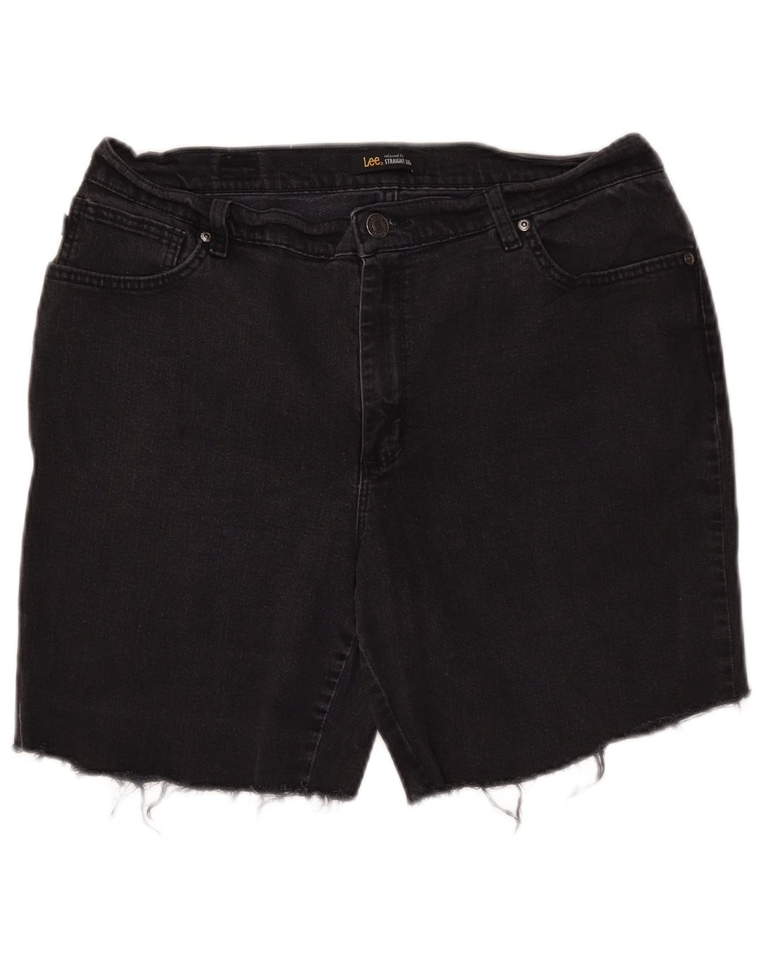 LEE Damen-Jeansshorts mit entspannter Passform, W34, Größe L, Schwarz