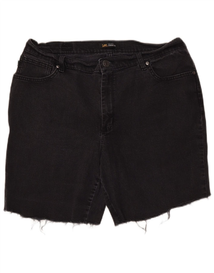 LEE Damen-Jeansshorts mit entspannter Passform, W34, Größe L, Schwarz