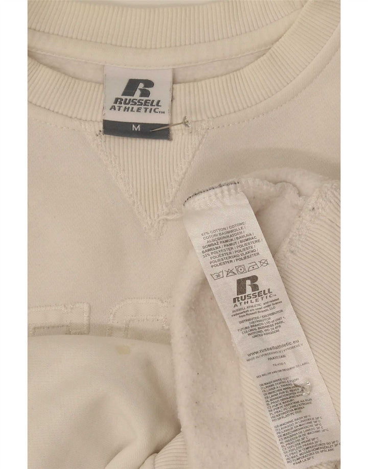 Russell Athletic Damen-Sweatshirt mit Grafik, Gr. 14, mittelgrau, gebrochenes Weiß
