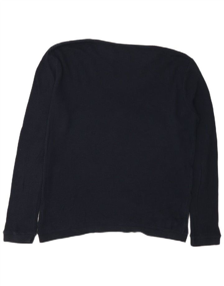 Zara Herren-Pullover mit U-Boot-Ausschnitt, mittelgroß, Marineblau