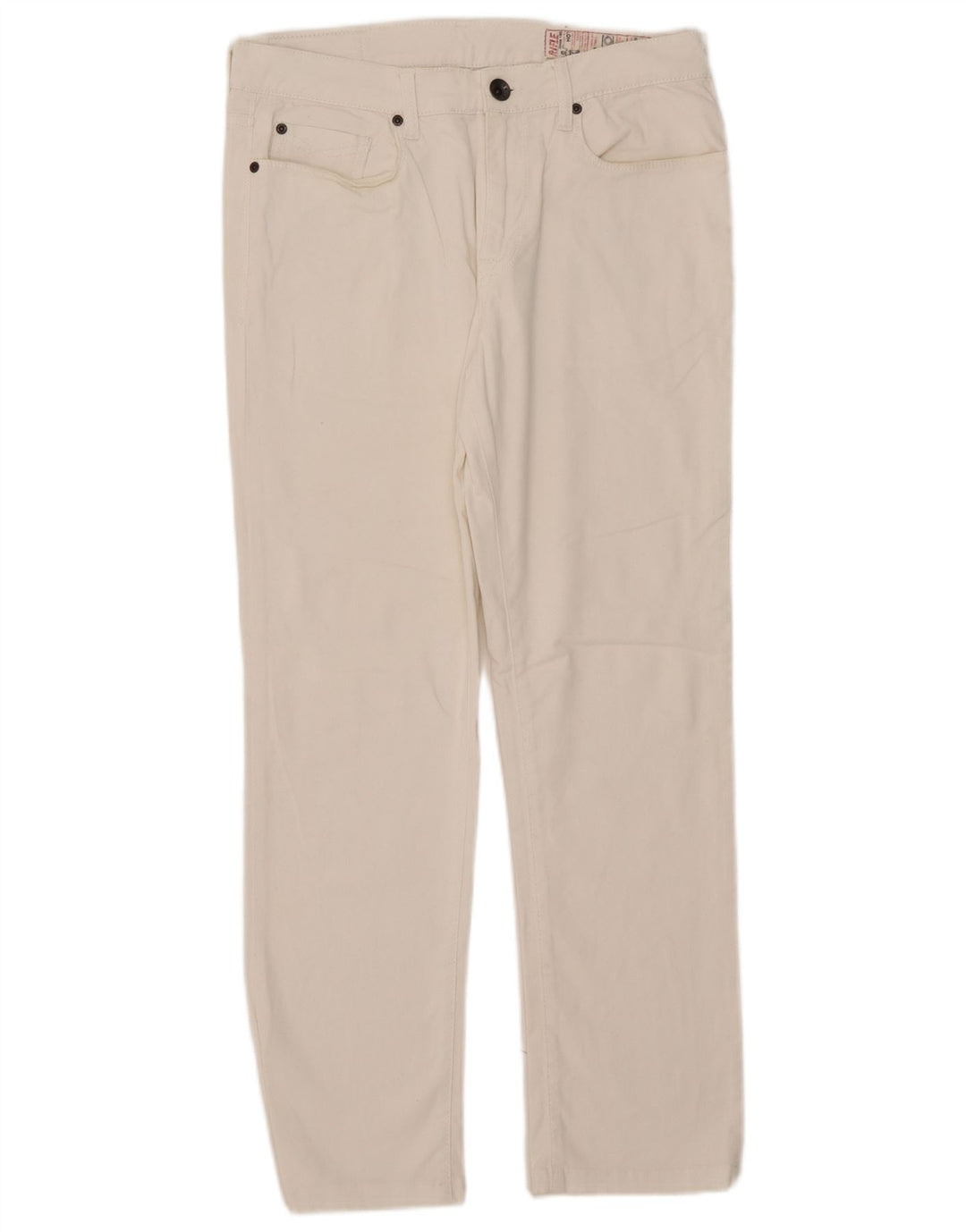 Rifle Damen Straight Jeans W34 L28 Weiße Baumwolle