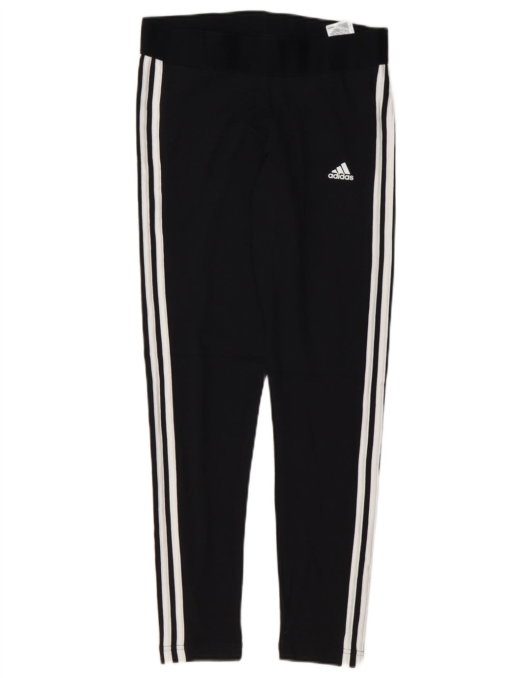 ADIDAS Damen Leggings UK 12/14 Mittelschwarze Baumwolle