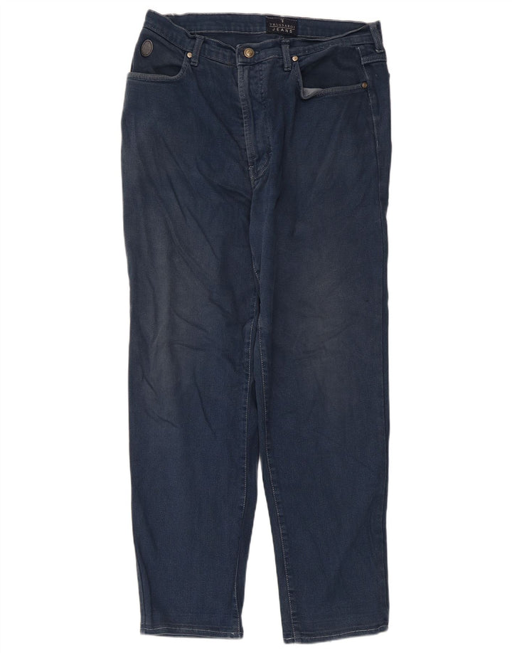 Trussardi Damen Tapered Jeans IT 46 Large W32 L28 Blau
