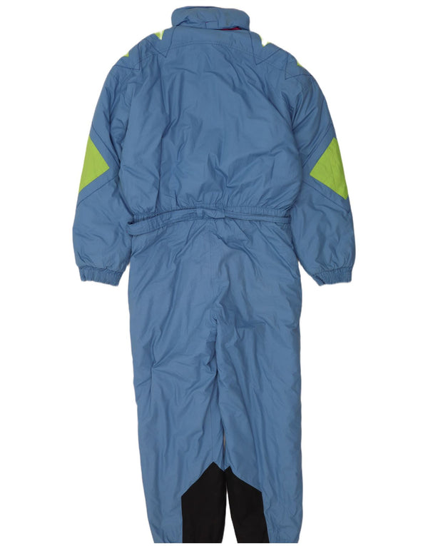 Diadora Herren-Skioverall mit Grafik, XL, blaues Farbblock-Polyester