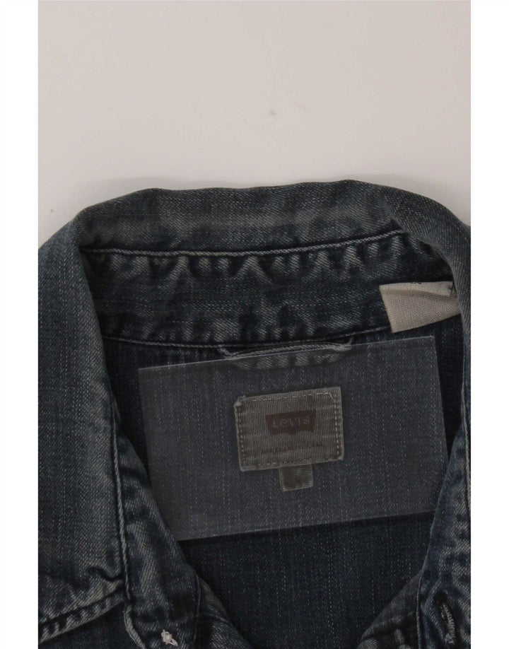 Levi's Herren-Jeanshemd, große blaue Baumwolle
