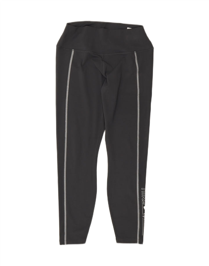 NIKE Damen Graphic Leggings UK 16 Large Grau Polyester