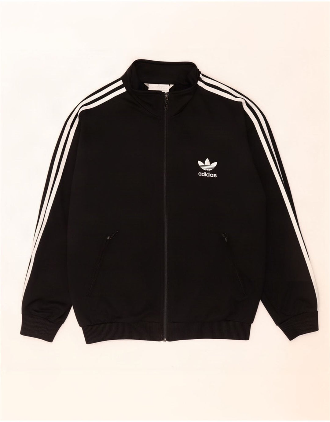 Adidas Herren Trainingsanzug Top Jacke UK 36/38 Small Schwarz Polyester