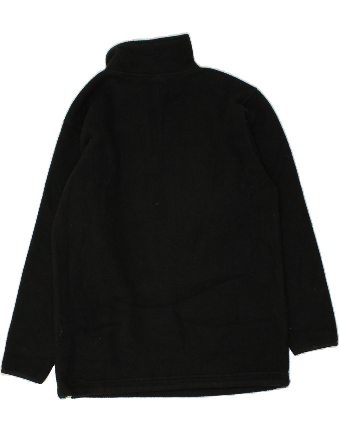 CHAMPION Mens Zip Neck Fleece Jumper Small Black Polyester Vintage Champion and Second-Hand Champion from Messina Hembry 
