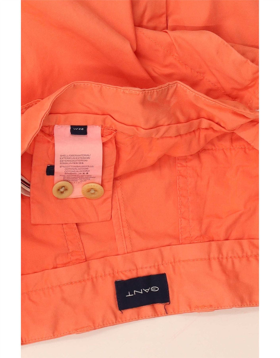 Gant Herren Chinoshorts W40 XL Orange Baumwolle