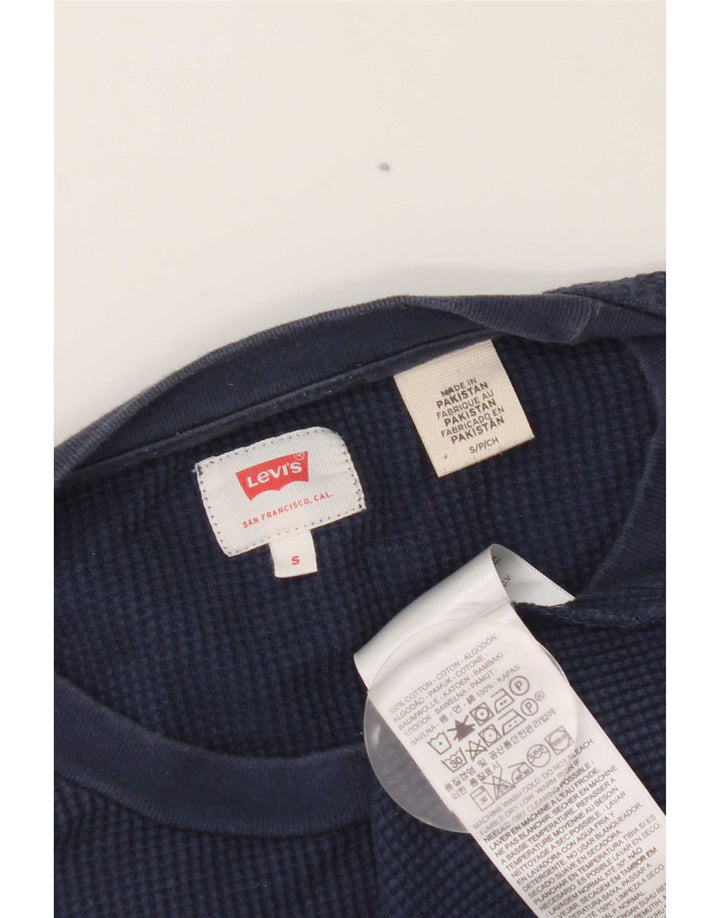 Levi's Herren-Oberteil, langärmelig, klein, marineblau, Baumwolle