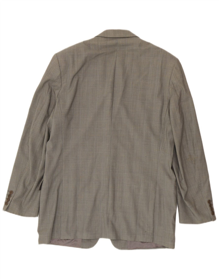 Marks & Spencer Herren-Blazer mit 2 Knöpfen, Gr. 42, Grün, Hahnentrittmuster