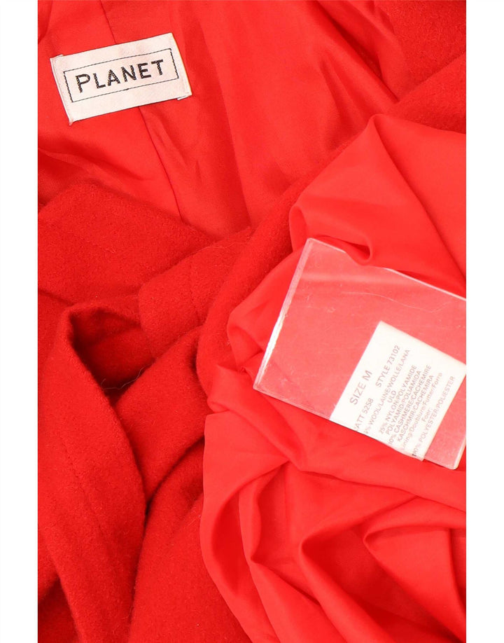 Planet Damenmantel UK 14 Mittelrote Wolle