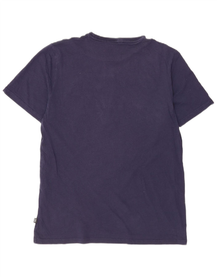 Puma Herren Grafik T-Shirt Top Large Marineblau