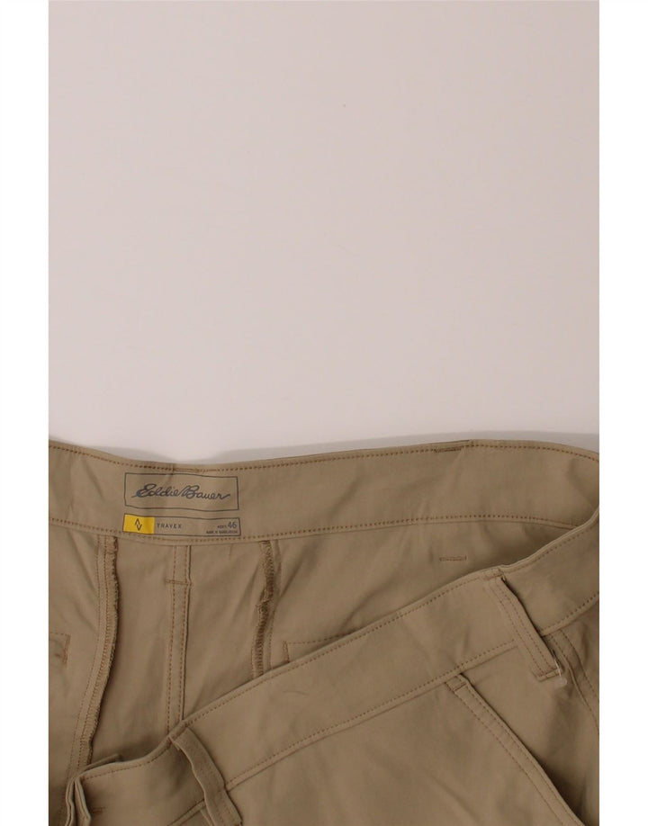 EDDIE BAUER Mens Chino Shorts W46 3XL Beige Nylon Vintage Eddie Bauer and Second-Hand Eddie Bauer from Messina Hembry 