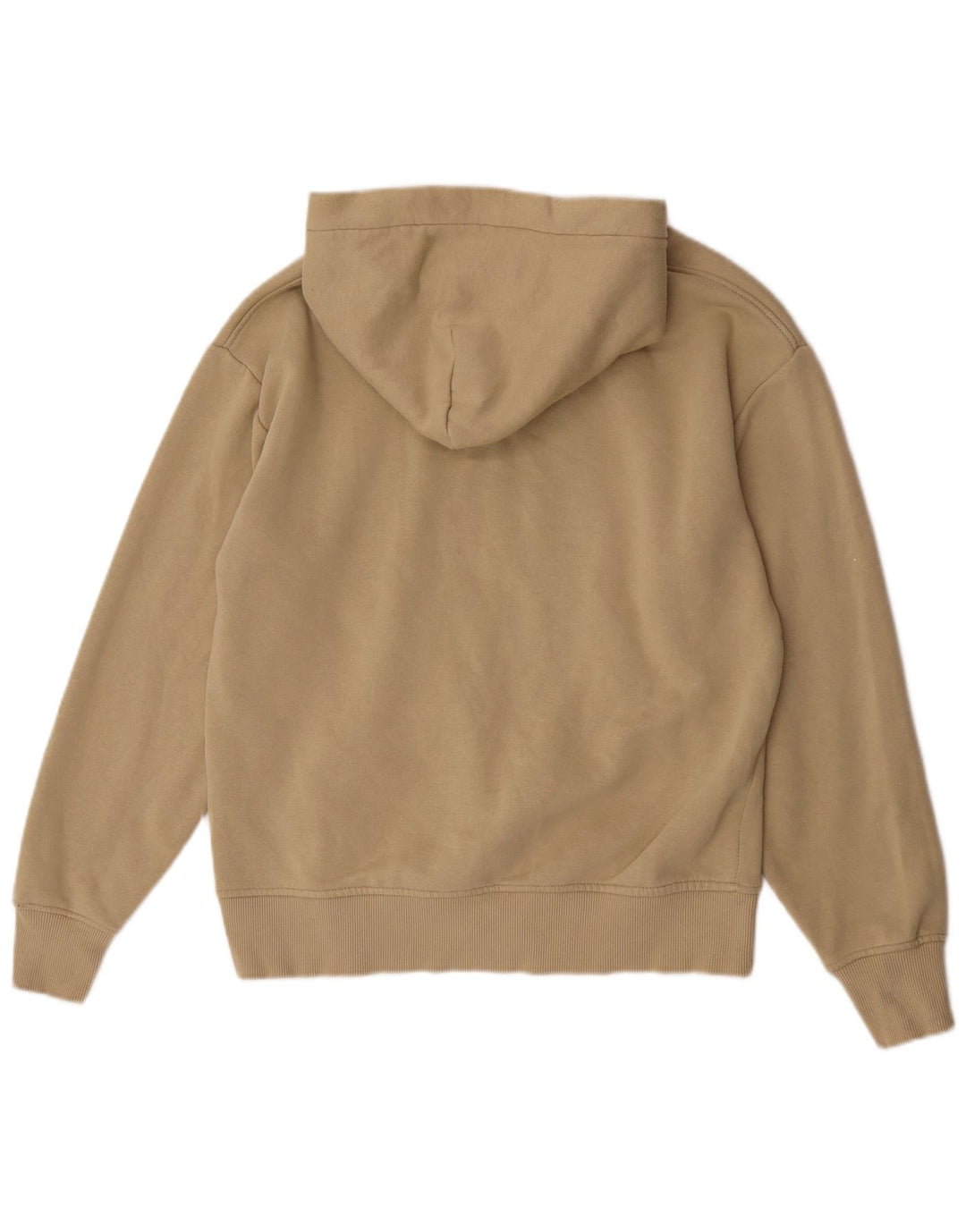 Zara Herren Kapuzenpullover Small Beige Baumwolle
