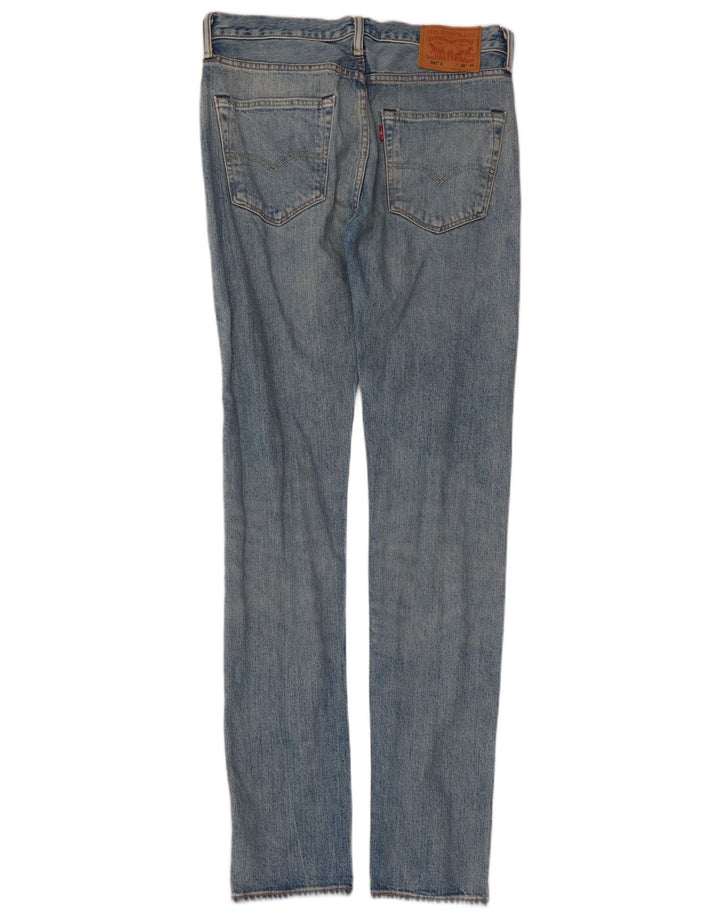Levi's Herren 501 Straight Jeans W30 L34 Blaue Baumwolle