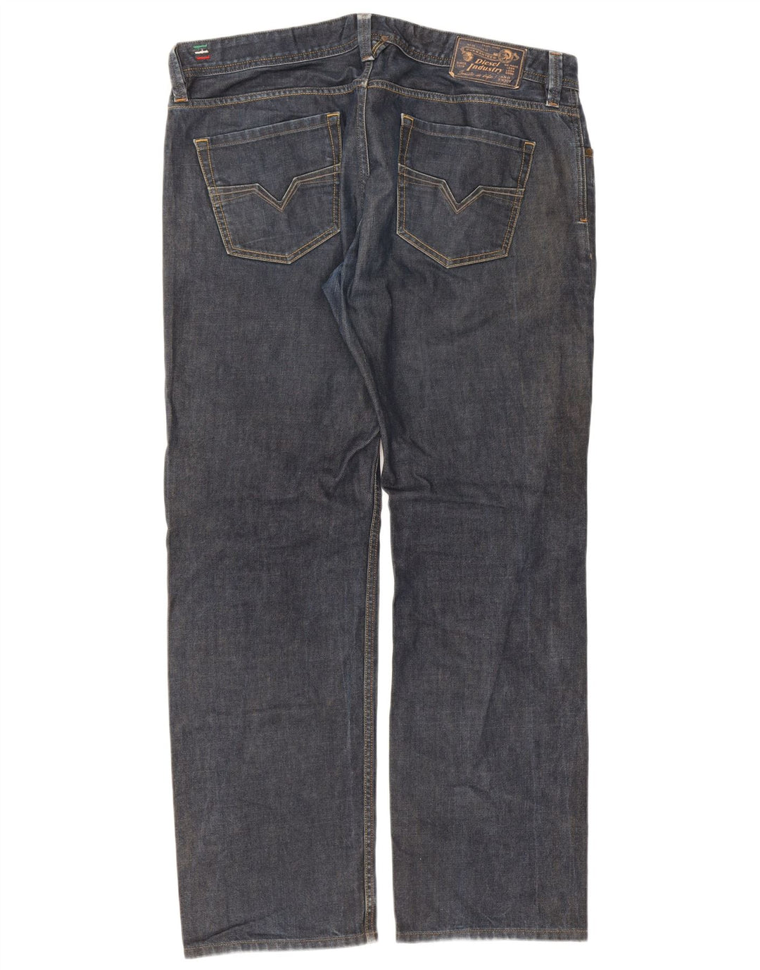 Diesel Herren Larkee Regular Straight Jeans W38 L32 Blaue Baumwolle