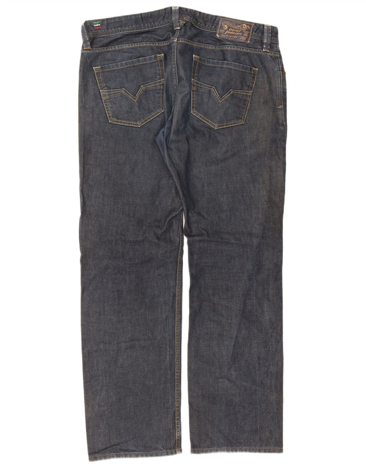 Diesel Herren Larkee Regular Straight Jeans W38 L32 Blaue Baumwolle