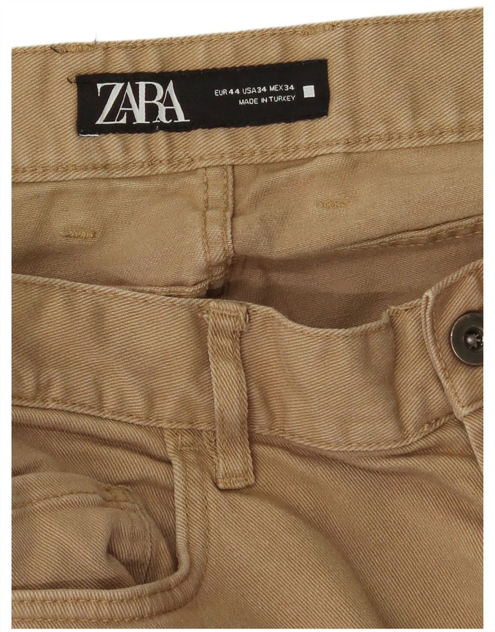 Zara Herren Slim Jeans EU 44 Large W34 L28 Beige