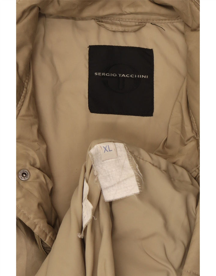 Sergio Tacchini Herren Wattierte Jacke UK 42 XL Beige