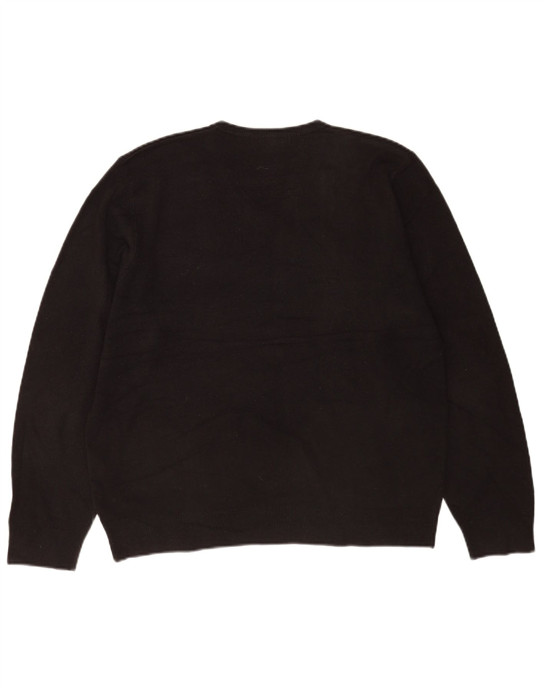Marks & Spencer Herren-Pullover mit V-Ausschnitt, groß, Acryl, Schwarz